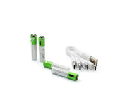 Lithium Li-ion Battery 1.5V 500mAh 4x AAA USB-C
