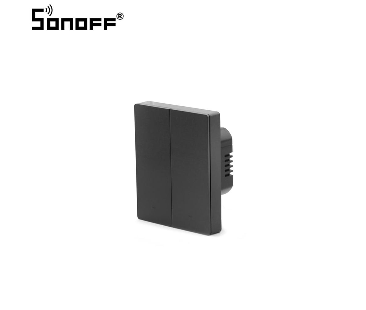 IoT Smart - WiFi Touch Switch 2-Gang - EU - Black - M5-2C-80 - Sonoff