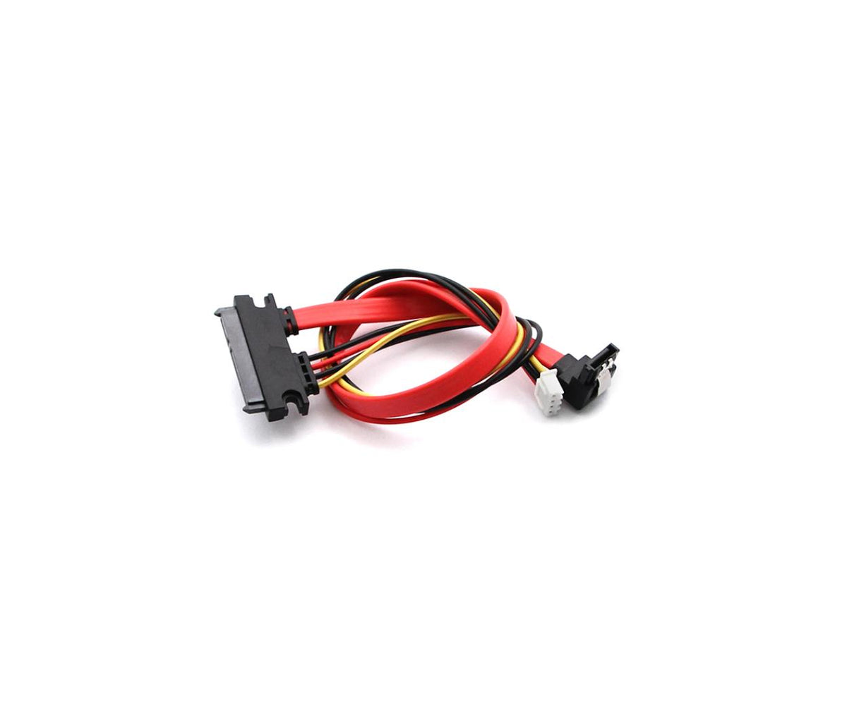 Data Cable 4-Pin Female Small - 90° SATA 3.0 + SATA HDD 30cm