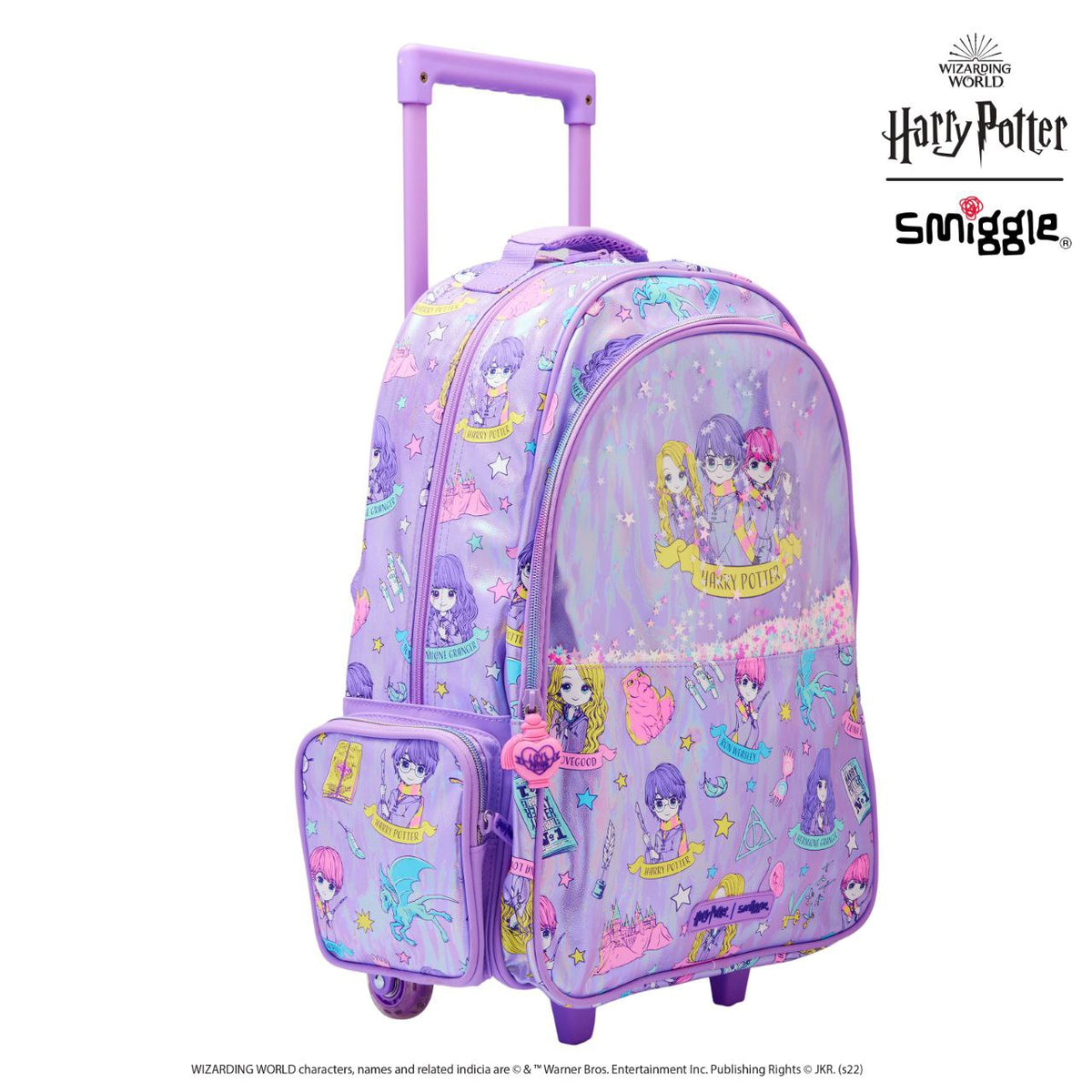 Smiggle Backpack Light Up Wheels Harry Potter