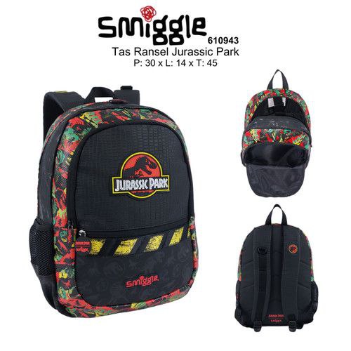 Smiggle Backpack Jurassic Park | (G1-G3) | 42cm