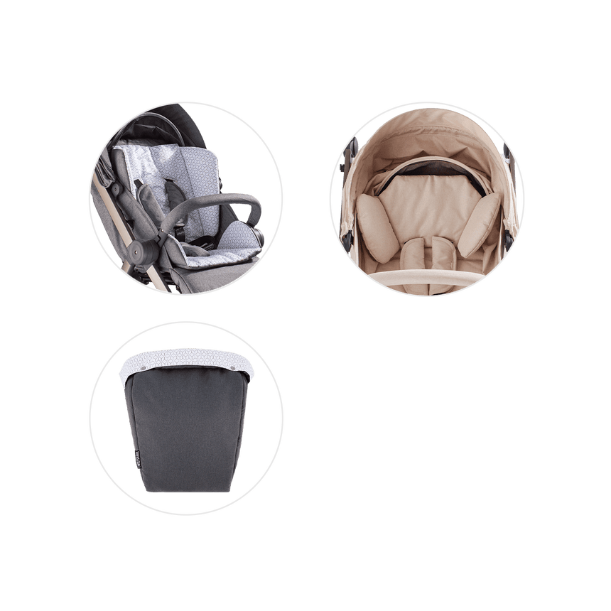 The German Outlet, Twistshake, Stroller Seat Liner + Foot Muff