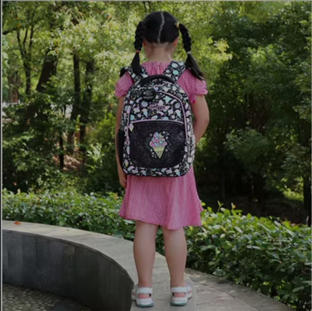Smiggle Backpack Black Icecream | (G1-G3) | 42cm