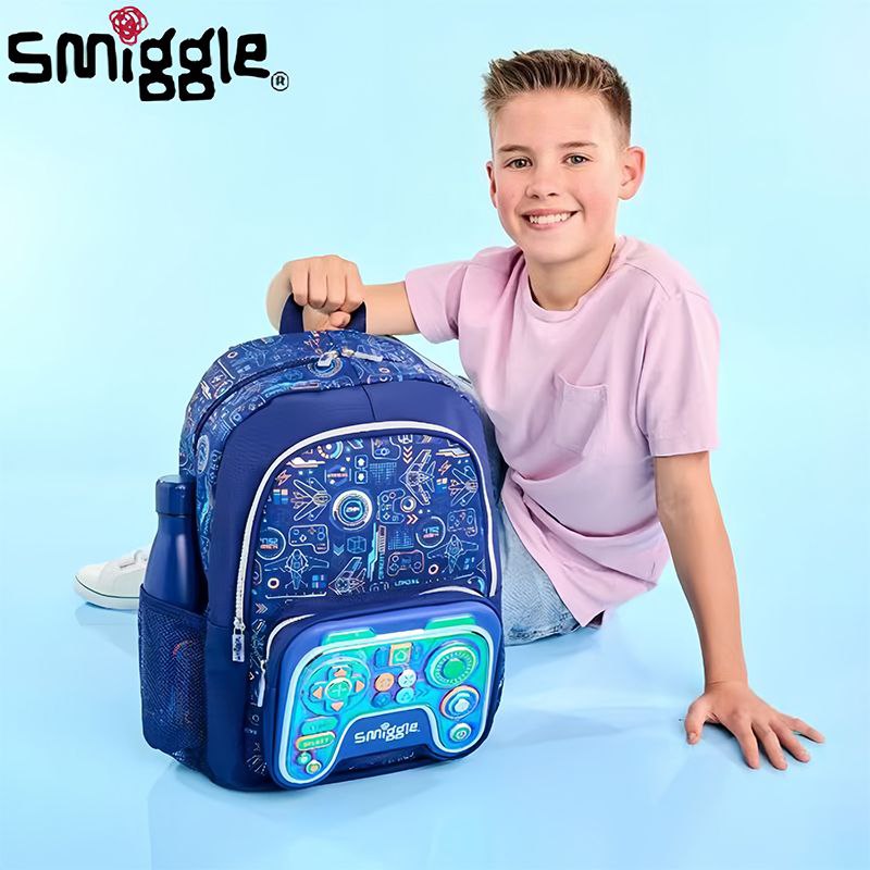 Smiggle Backpack Blue Game | (G1-G3) | 42cm