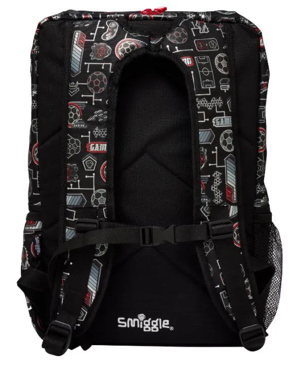 Smiggle Backpack Black Football | (Gr1-Gr6) | 45cm