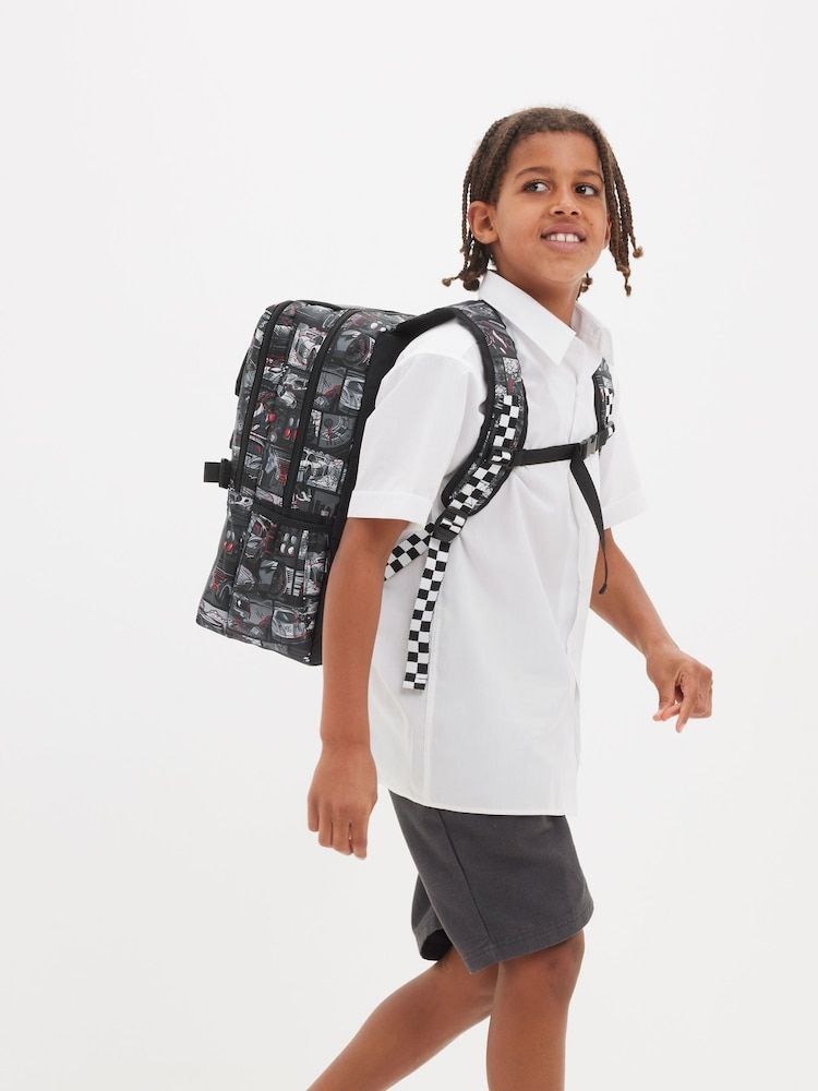 Smiggle Backpack Car Racing | (Gr1-Gr6) | 45cm