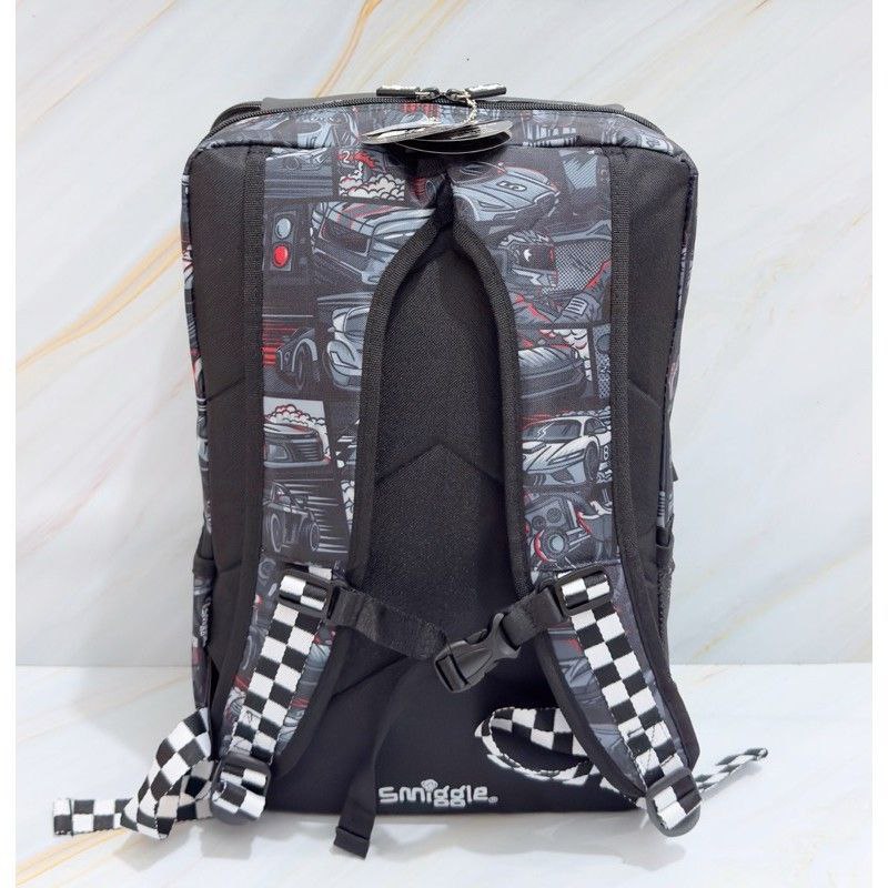 Smiggle Backpack Car Racing | (Gr1-Gr6) | 45cm