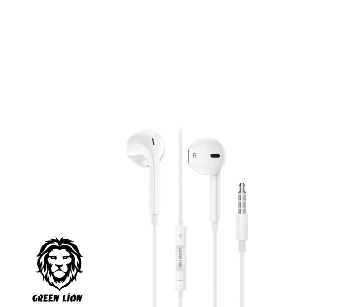 Earphone - Wired AUX Male Stereo 3.5mm - Green Lion GNST