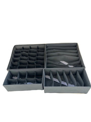Fabric Compartments Storage Boxes Set