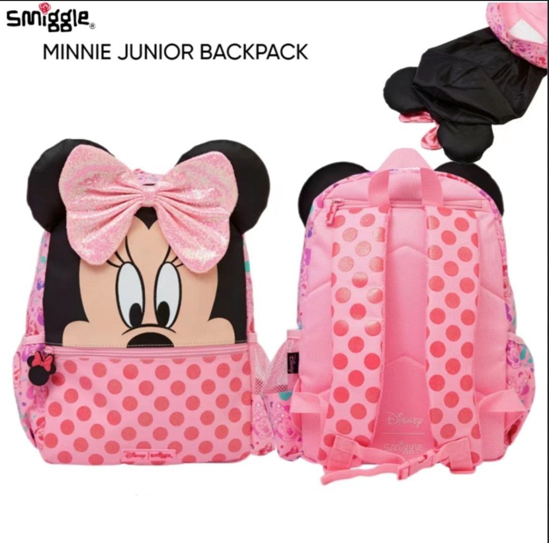 Smiggle Backpack Minnie Mouse | Hoodie | (KG1-KG3) | 38cm