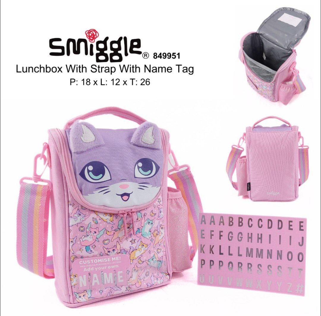Smiggle Lunch Bag | Shoulder Straps | Cat Wings | 26×18×12cm
