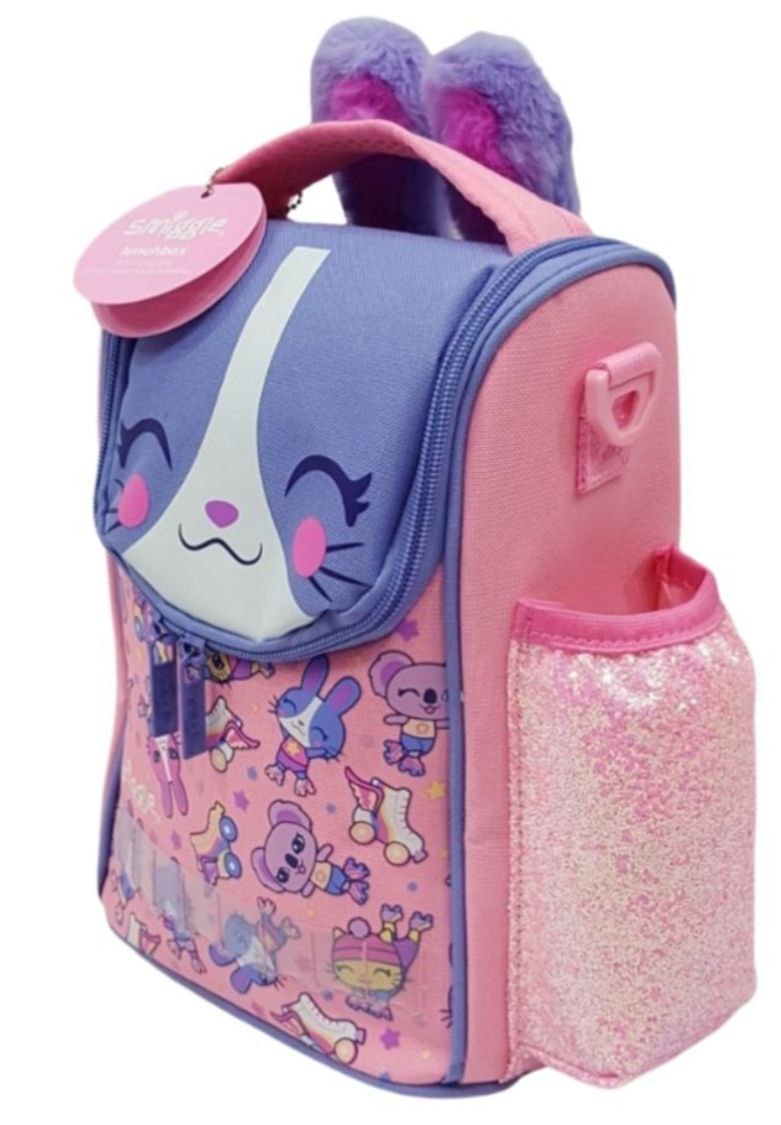 Smiggle Lunch Bag | Shoulder Straps | Rabbit Roller | 26×18×12cm
