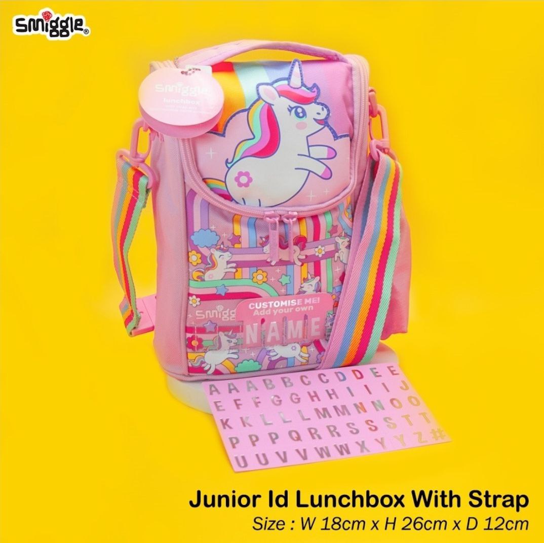 Smiggle Lunch Bag | Shoulder Straps | Unicorn | 26×18×12cm