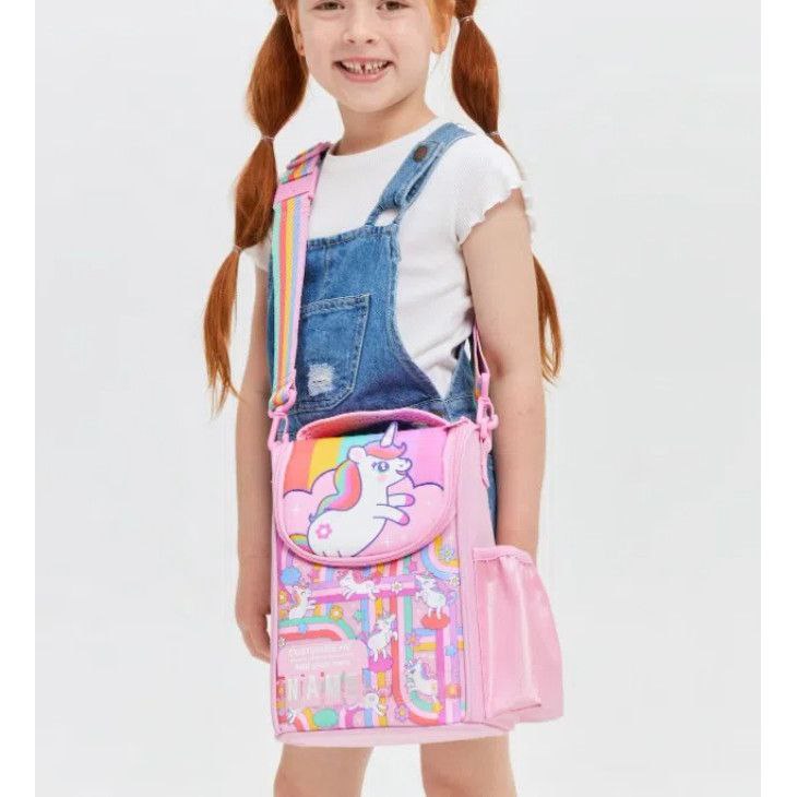 Smiggle Lunch Bag | Shoulder Straps | Unicorn | 26×18×12cm