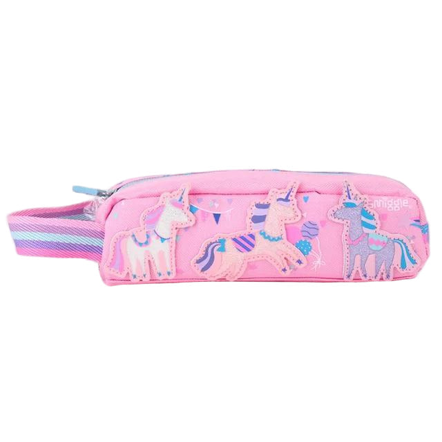 Smiggle Small Pink Unicorn Pencil Case 22cm