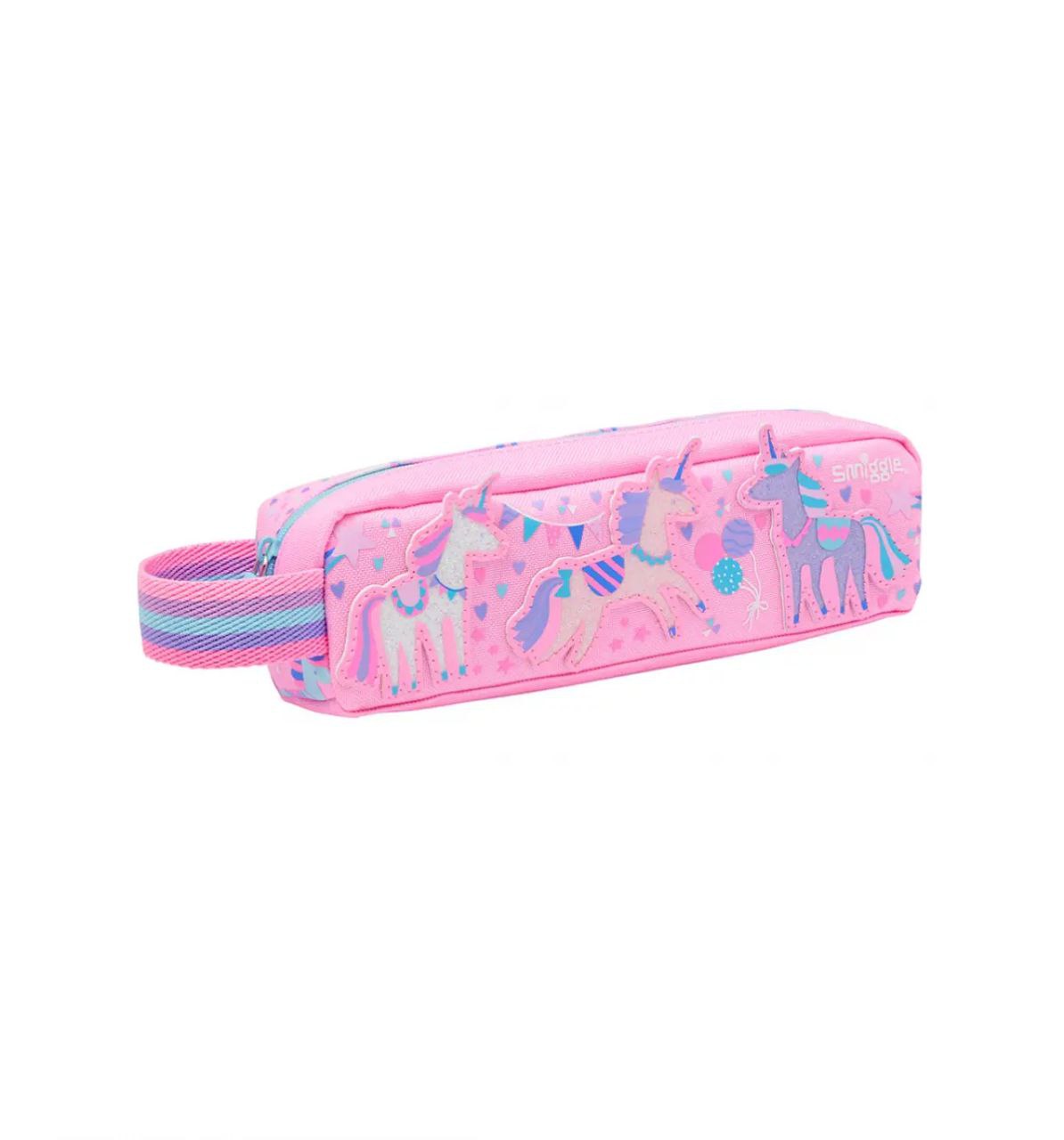 Smiggle Small Pink Unicorn Pencil Case 22cm