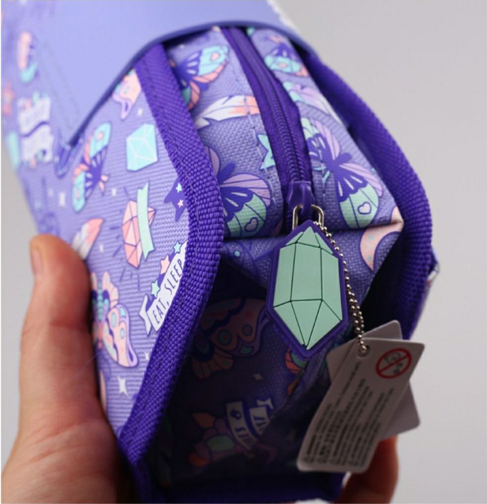 Smiggle Pencil Case | Purple | Butterfly
