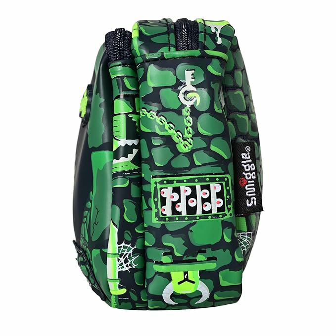Smiggle Pencil Case | Green |Dinosaur