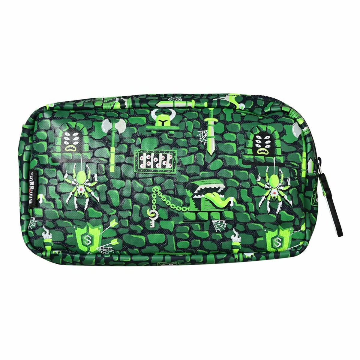 Smiggle Pencil Case | Green |Dinosaur