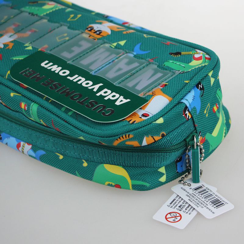 Smiggle Pencil Case | Green | Animal