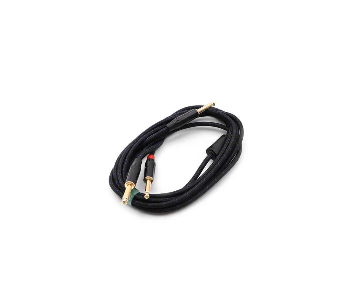 Audio Cable Jack Stereo Male 6.3mm - 2x Male Jack Mono 6.3mm 3m JIA