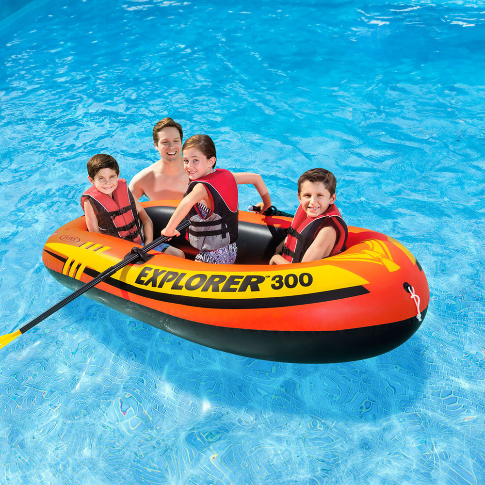 Intex Explorer 300 Inflatable Boat Set