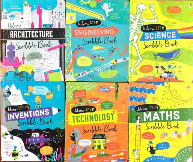 Usborne Stem Scribble Book | Hard Cover | 7+