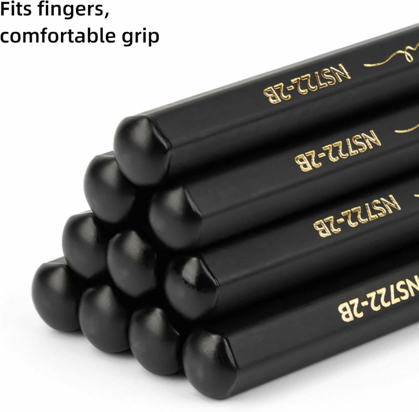 Black Wood Pencil 2B Pack Of 10