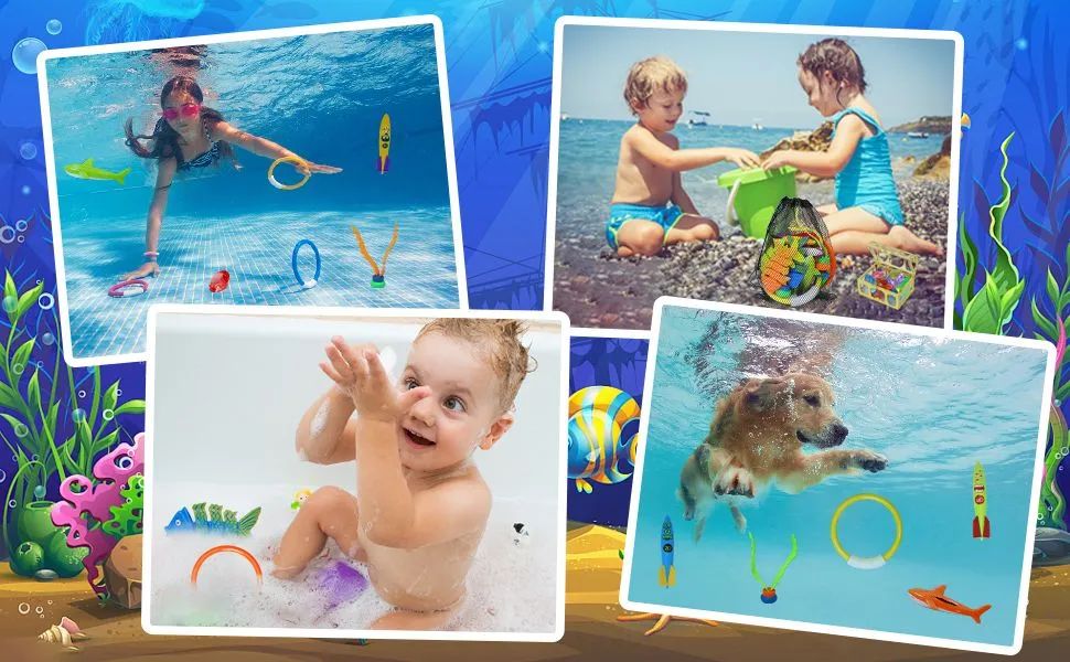 Big Set Dive Swim Toys 30 Pcs For Kids