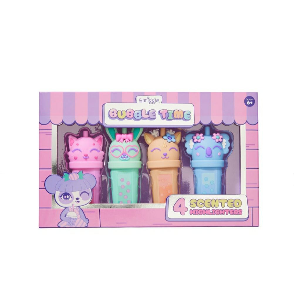 Smiggle Highlighters | Bubble Time | Pack Of 4