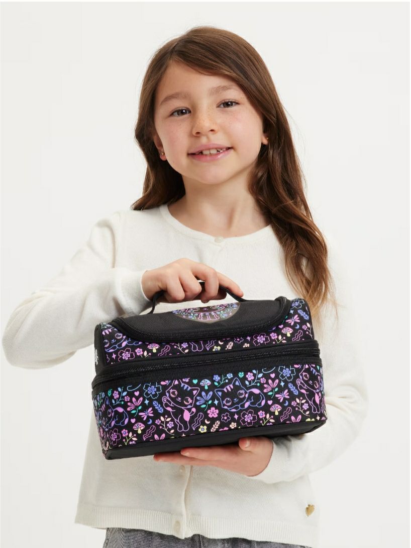 Smiggle Lunch Bag - Black Cat | 24.5×16.5×15cm