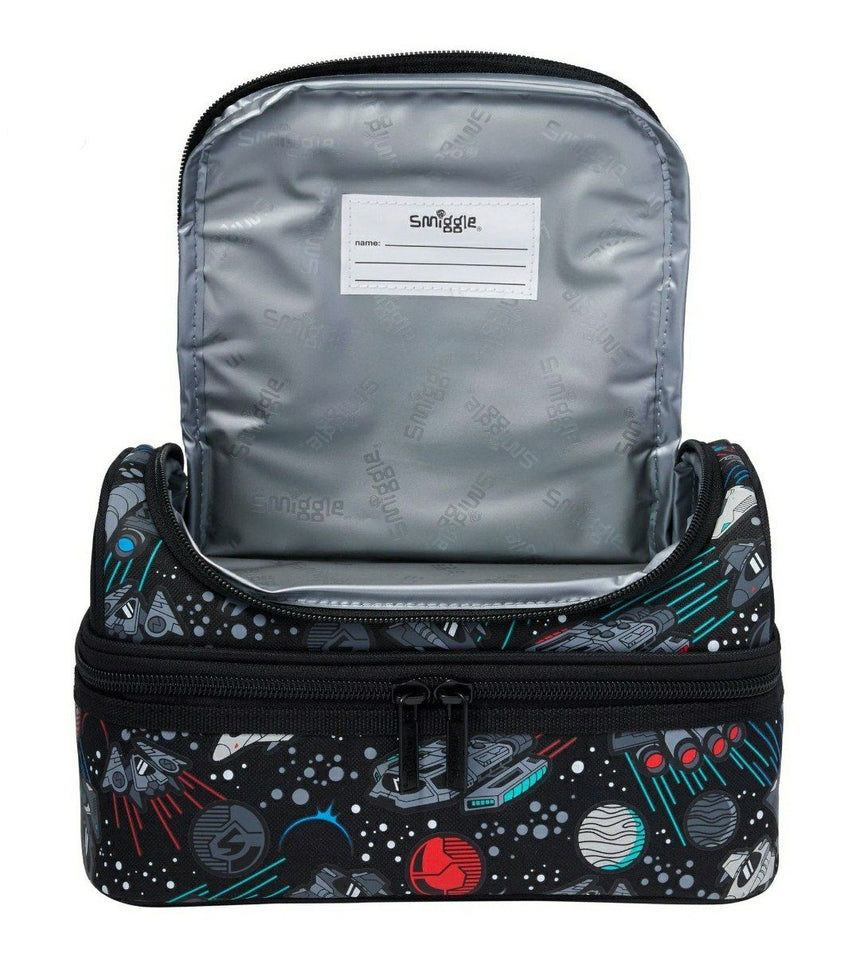 Smiggle Lunch Bag - Black Space | Astronaut | 24.5×16.5×15cm