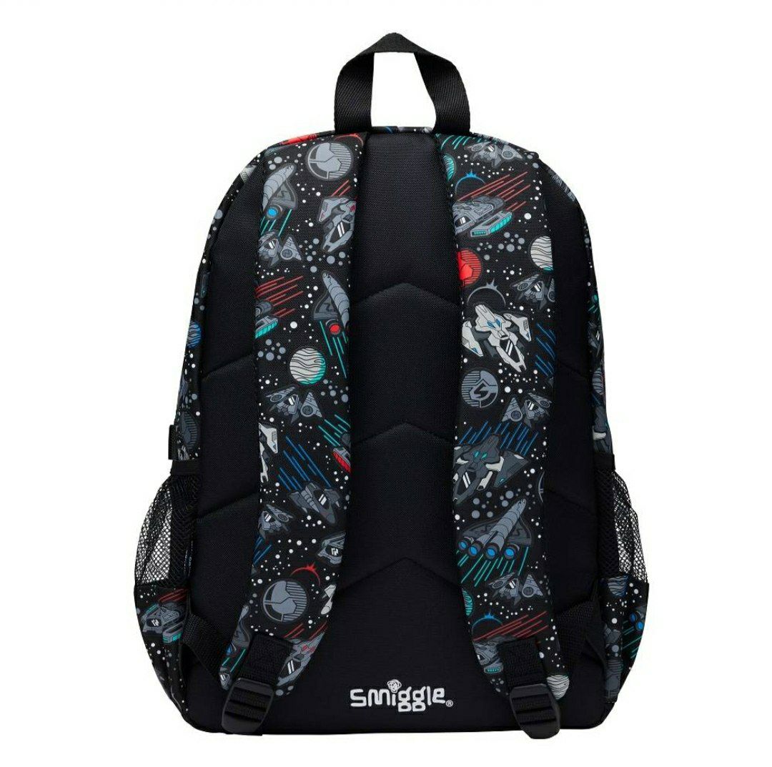 Smiggle Backpack - Black Space | Astronaut | (G1-G3) | 42cm