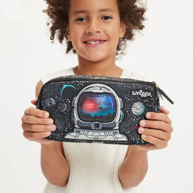 Smiggle Pencil Case Black Space Astronaut