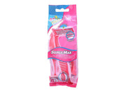 Super Max Ladies Triple Blade Razors 6 Pieces