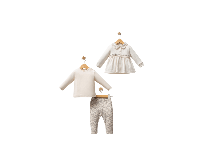 Little Honey 3-Piece Set in Beige