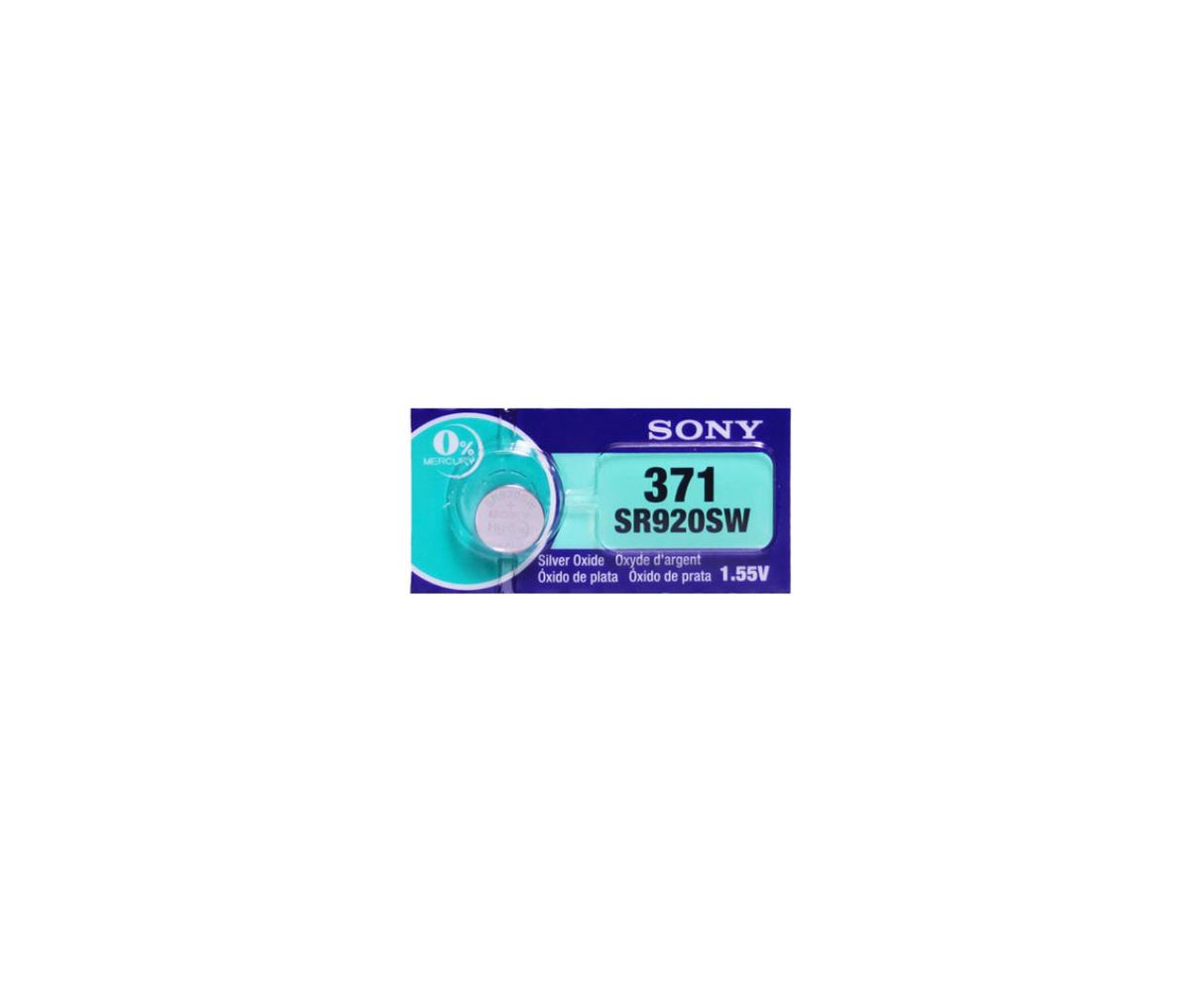 Sony 371 Alkaline Coin Battery 1.55V