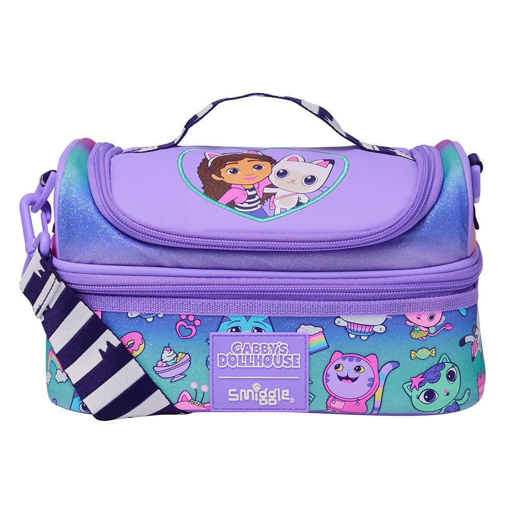 Smiggle Lunch Bag - Gabby's Dollhouse | Shoulder Straps | 24.5×16.5×15cm