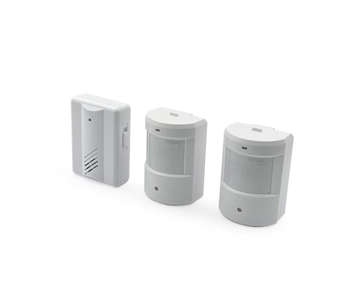 Motion Sensor & Alarm - Visitor Chime - PIR x2 + Rec - Wireless
