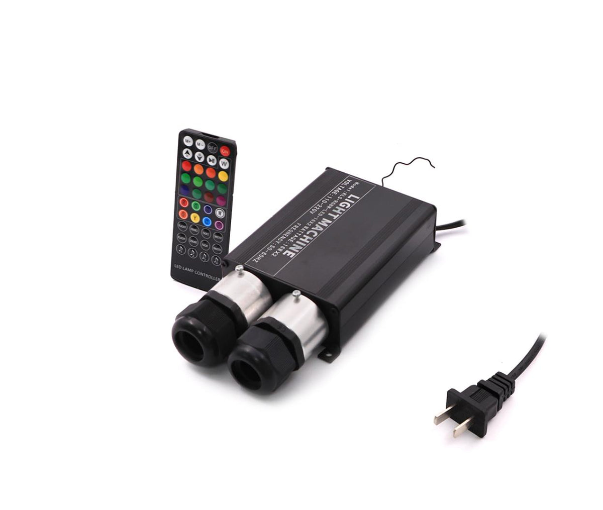 Fiber Optic - Light Engine - 220V AC 2x 16W - Multicolor - Remote