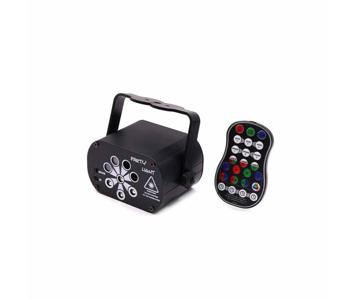 Laser Light Projector - Strobe - 8x Hole - USB
