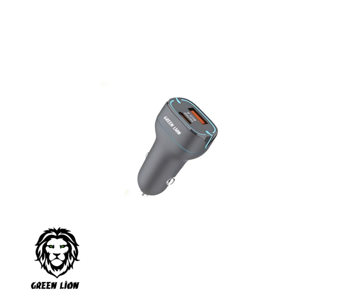 Green Lion Dual Port Mobile Car Charger 38W
