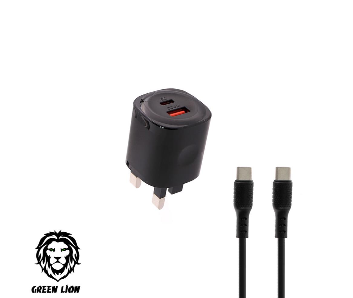 Mobile Charger - 20W - UK - Green Lion