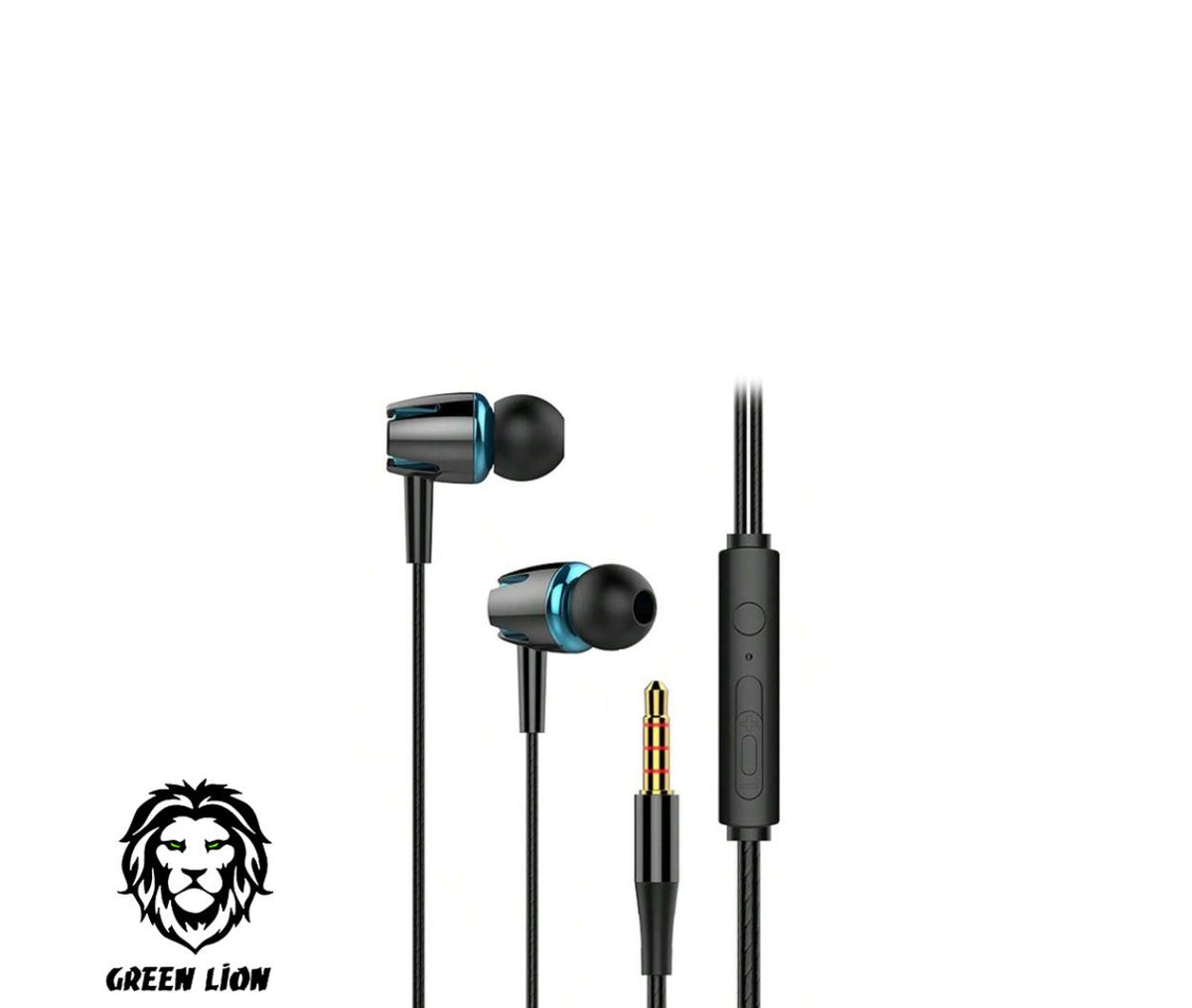 Earphone - Wired AUX Male Stereo - Green Lion Vibra