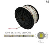 LED Rope - 220V AC 5W - 2835 - White - Per Meter