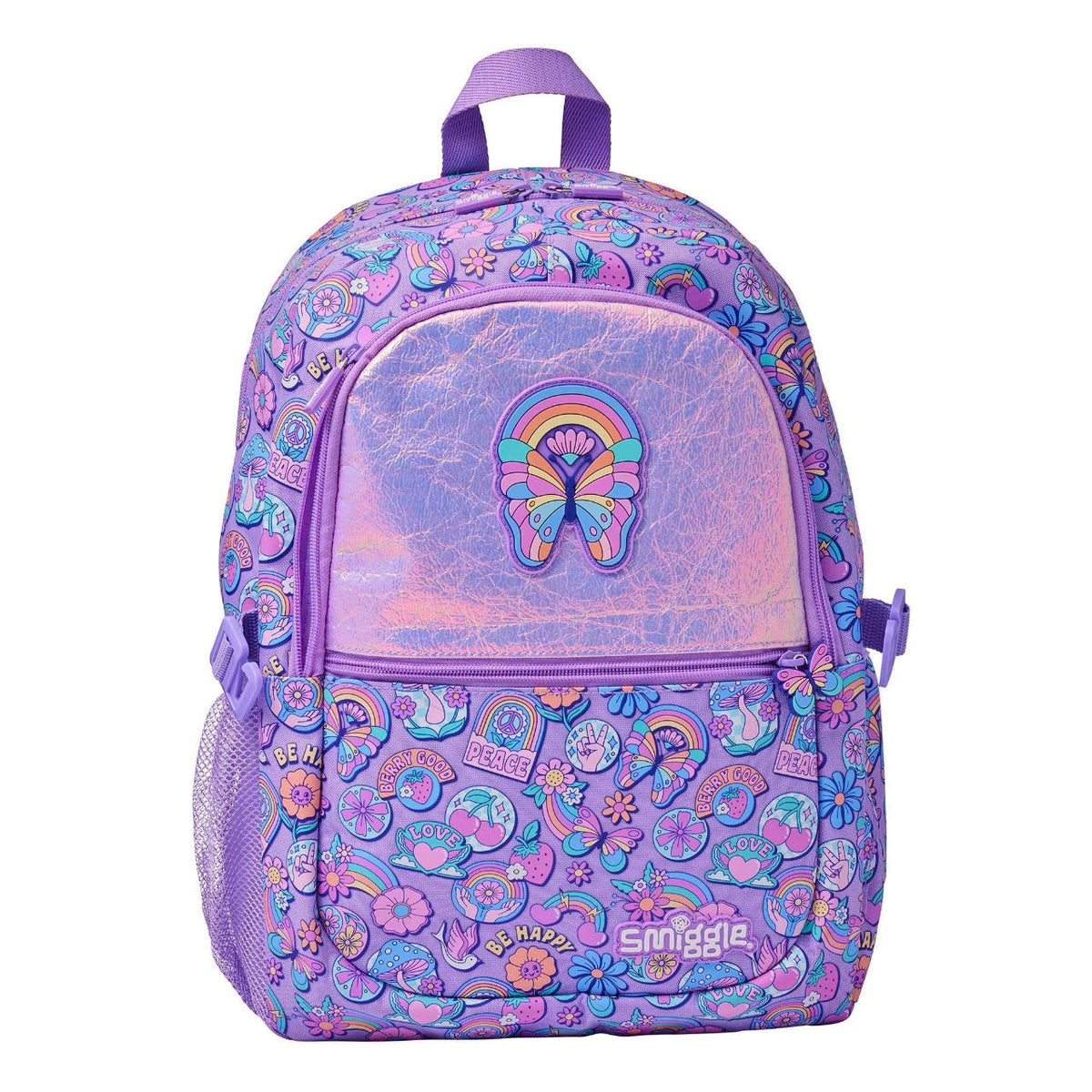 Smiggle Backpack Purple Butterfly | (G1-G3) | 42cm
