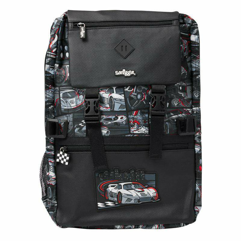 Smiggle Backpack Car Racing | (Gr1-Gr6) | 45cm