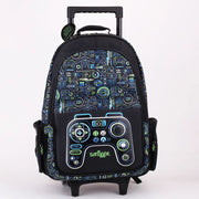Smiggle Backpack | Light Up Wheels | Green Game