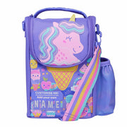 Smiggle Lunch Bag | Shoulder Straps | Unicorn Ice-cream | 26×18×12cm