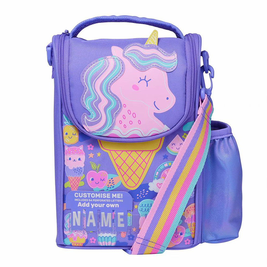 Smiggle Lunch Bag | Shoulder Straps | Unicorn Ice-cream | 26×18×12cm